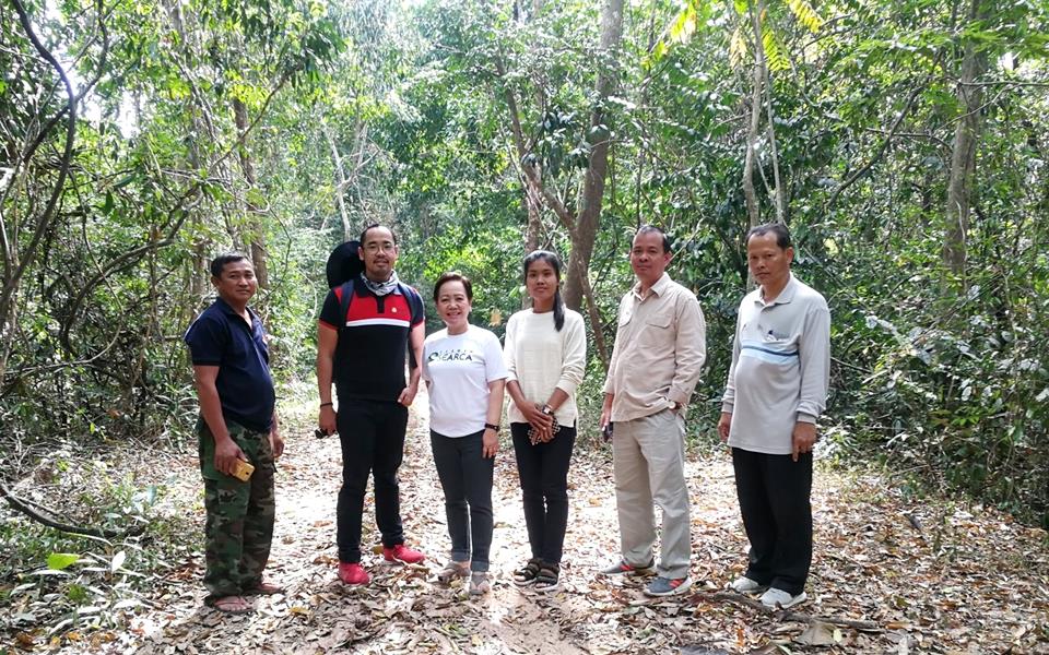 SEARCA-ASRF and ASRF-Cambodia project team with Mr. Long Ratanakoma, AWG-SF Focal Point and Deputy Director of the Department of Forest and Community Forestry, FA, MAFF. (second from right)